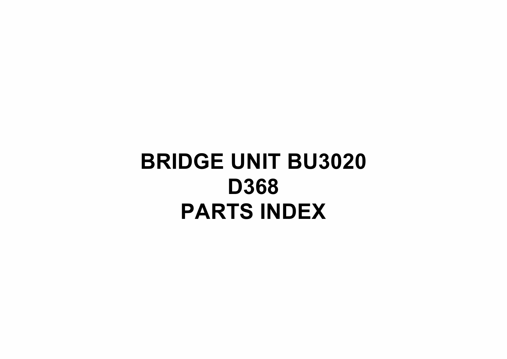 RICOH Options D368 BRIDGE-UNIT-BU3020 Parts Catalog PDF download-6